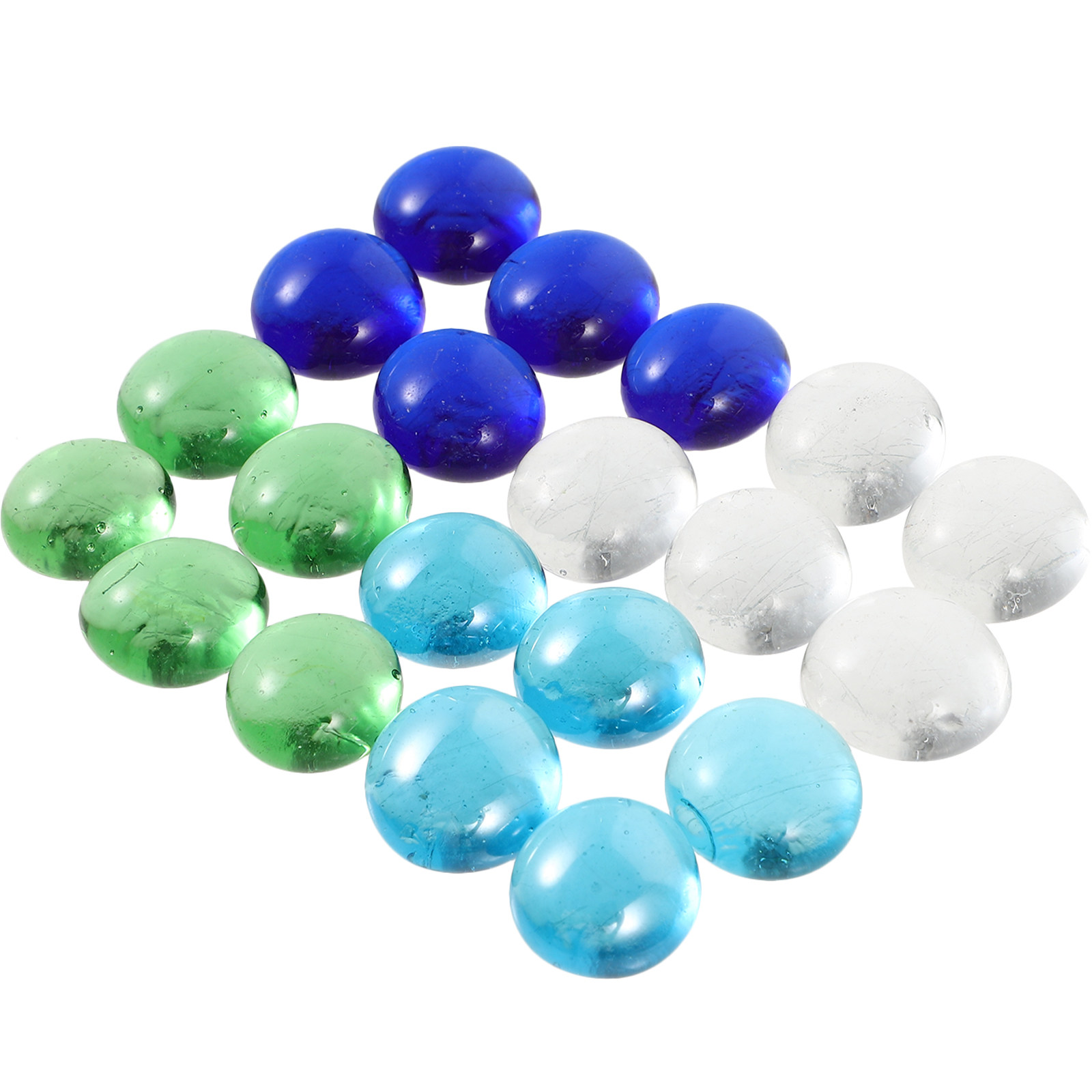 Aquarium Fish Tank - 1Set Colorful Glass Beads Flat Beads