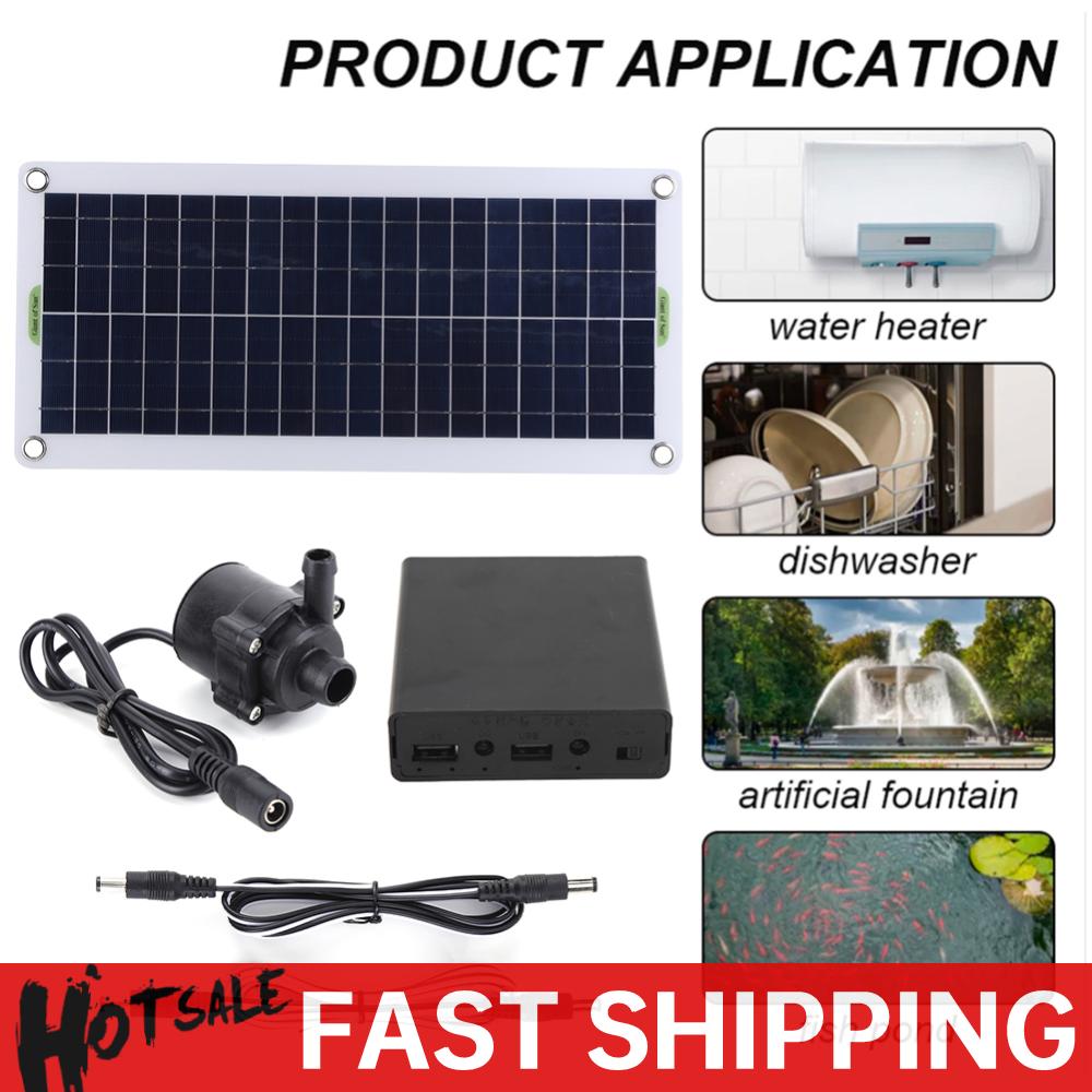 Fish Aquarium Home - 18V 30W Fountain Panel Pump Garden
