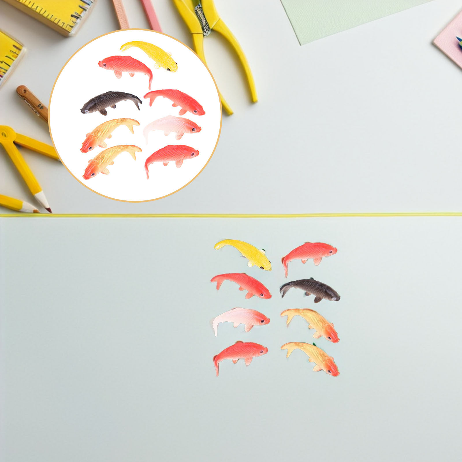 Aquarium Mini Fish - 8Pcs Compact Fancy Carp Mini Fish