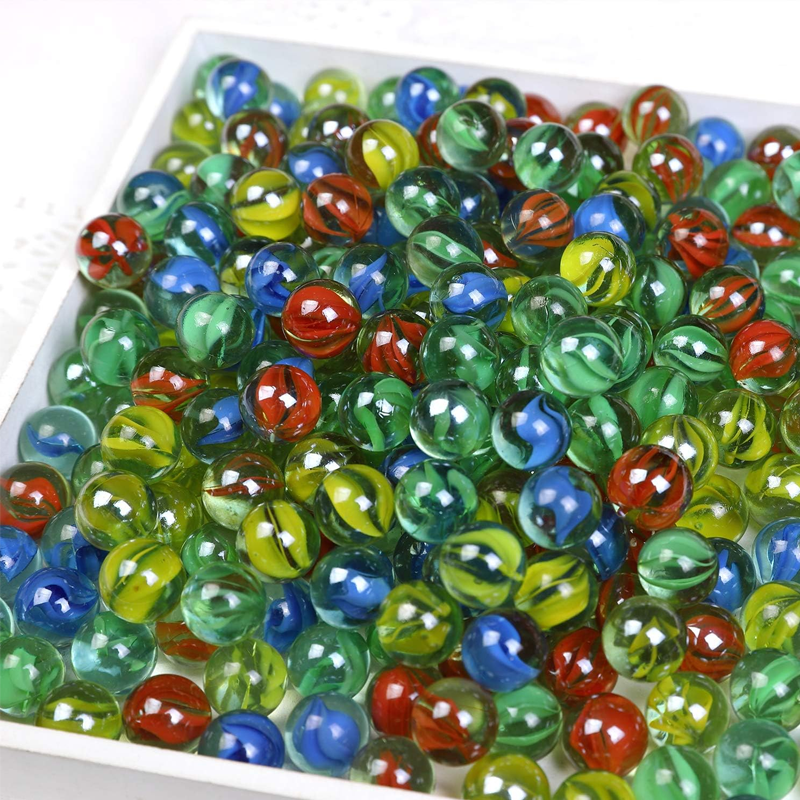 50Pcs 14mm Colorful Glass Marb - Fish Aquarium Home ulasan dan harga