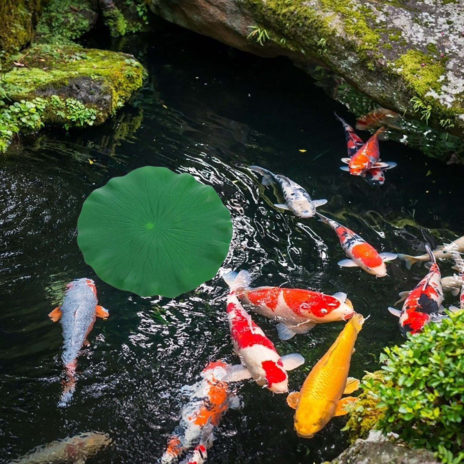 15Pcs Artificial Lotus Leaves  - Aquarium Fish Tank ulasan dan harga