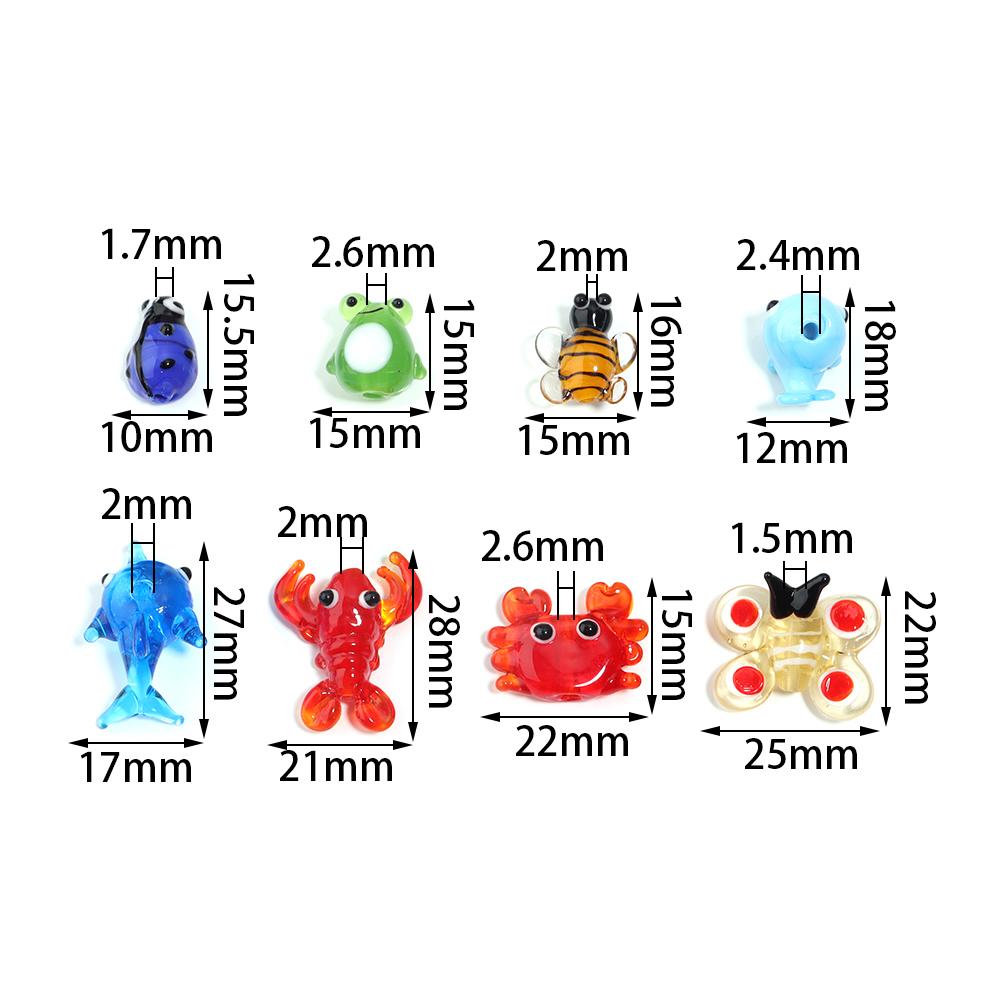 2Pcs Glass Pendant Marine Anim - Aquarium Mini Fish ulasan dan harga