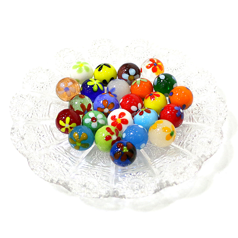 6pcs 16mm Colorful Rare Glass  - Aquarium Fish Ball ulasan dan harga