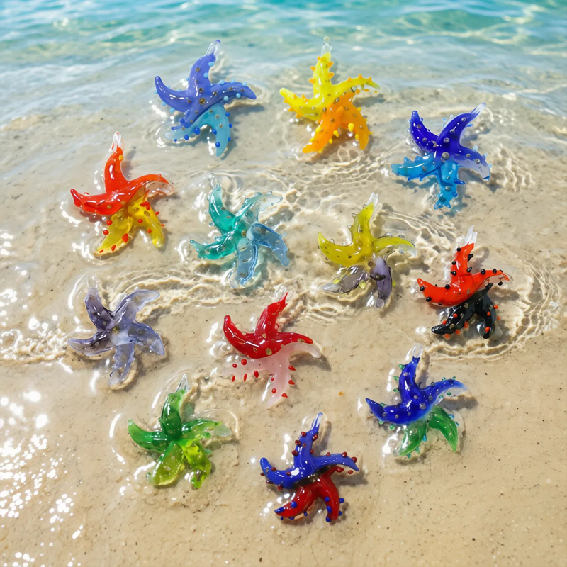 Mini Glass Starfish Pendant Co - Aquarium Mini Fish ulasan dan harga