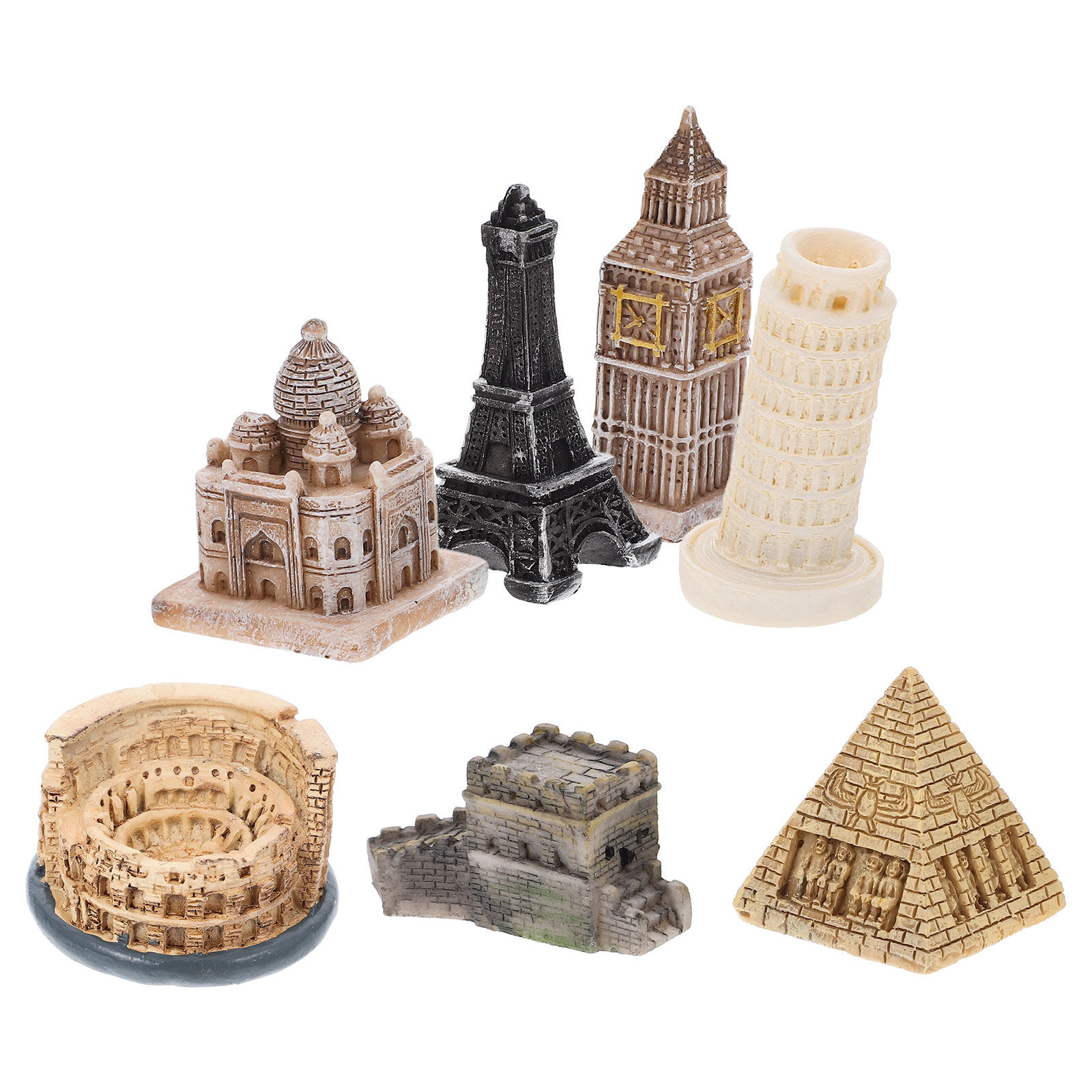 7Pcs Roman Sculpture Set Minia - Aquarium Fish Tank ulasan dan harga