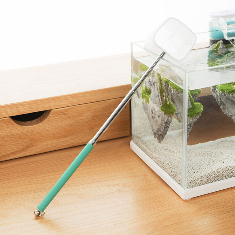 Telescopic Fish Landing Net 3D - Aquarium Fish Net Small ulasan dan harga