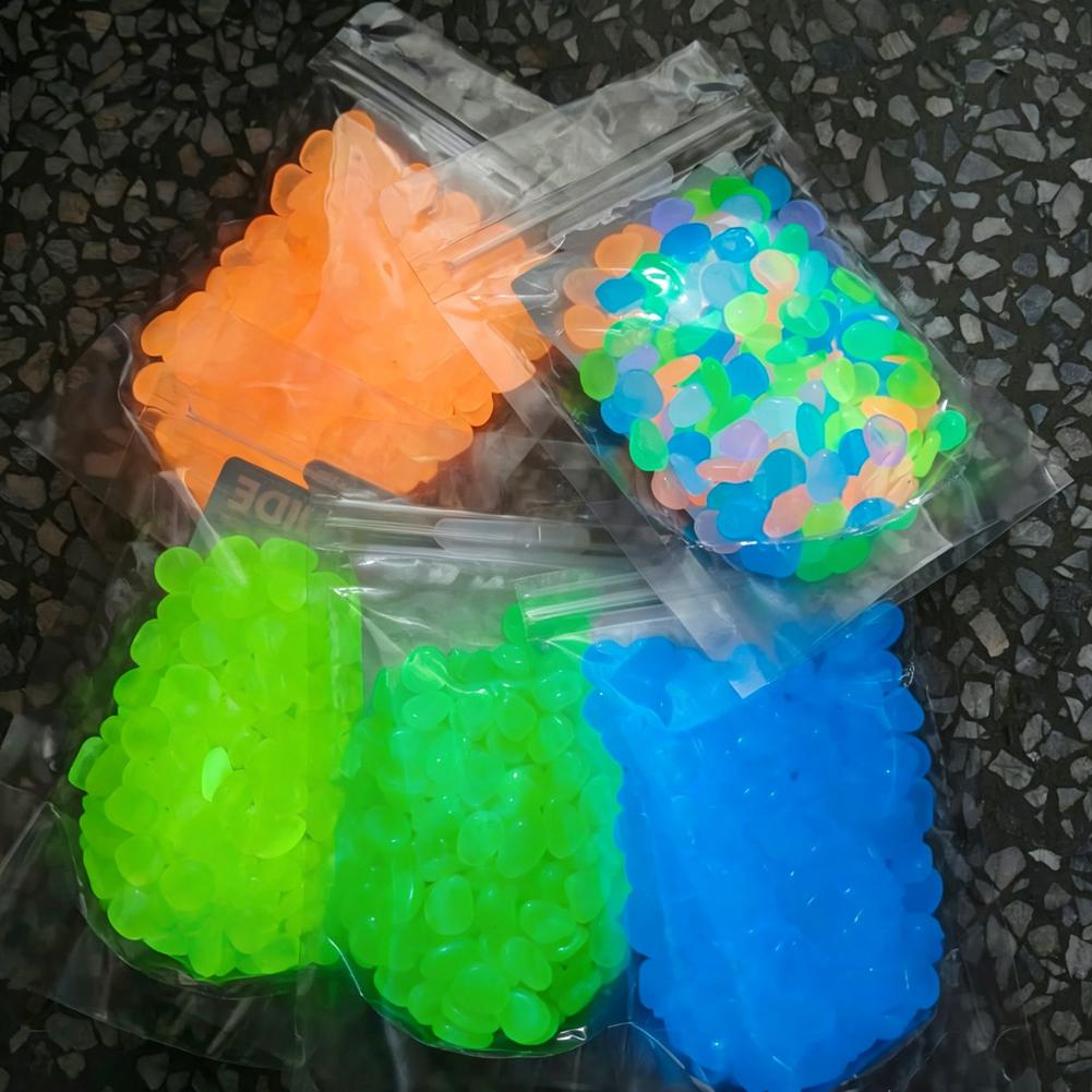 200/1000pcs Luminous Stones Gl - Aquarium Fish That Glow In The Dark ulasan dan harga