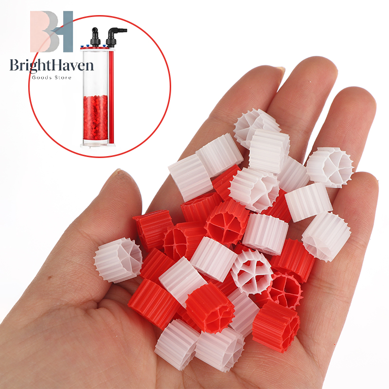 Wihte Red K1 Filter Media Biol - Aquarium Fish Ball ulasan dan harga