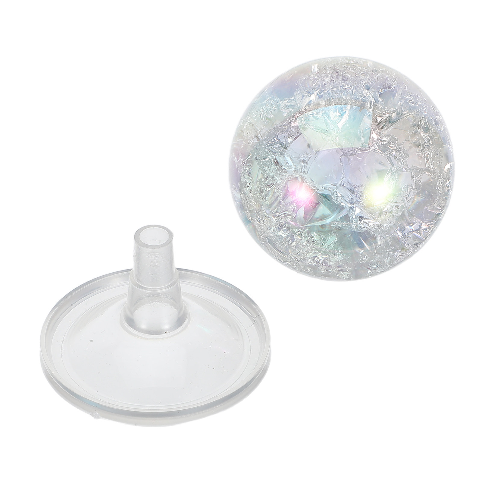 Decorative Ice Cracked Glass S - Aquarium Fish Ball ulasan dan harga