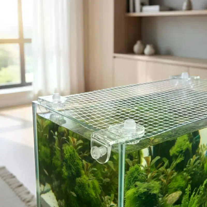 1 Set Fish Tank Net Holder Acr - Aquarium Fish Jumping ulasan dan harga