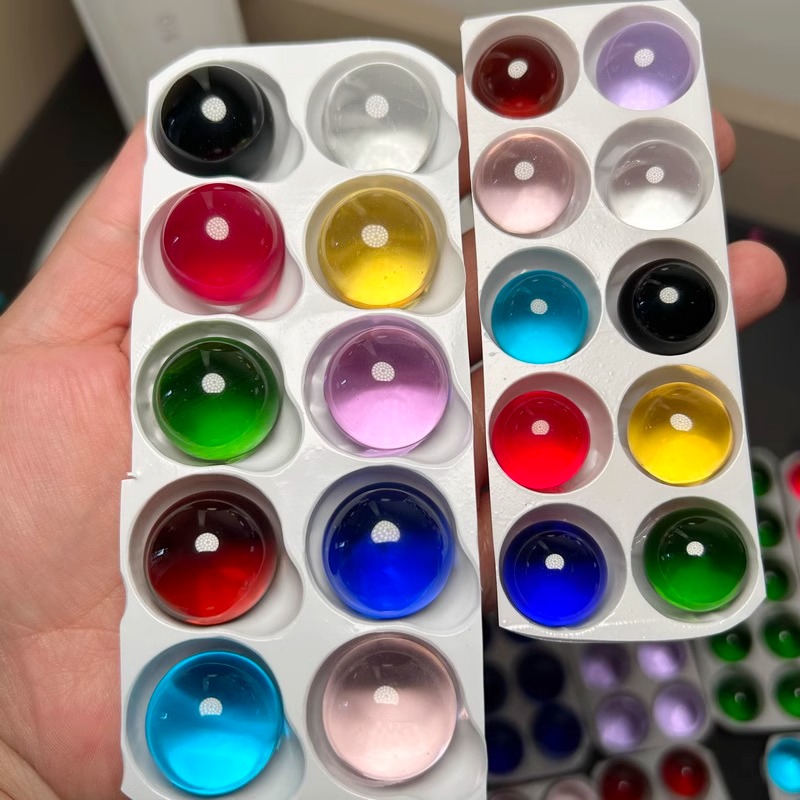 10/20pcs Solid Color Glass Bal - Aquarium Fish Ball ulasan dan harga