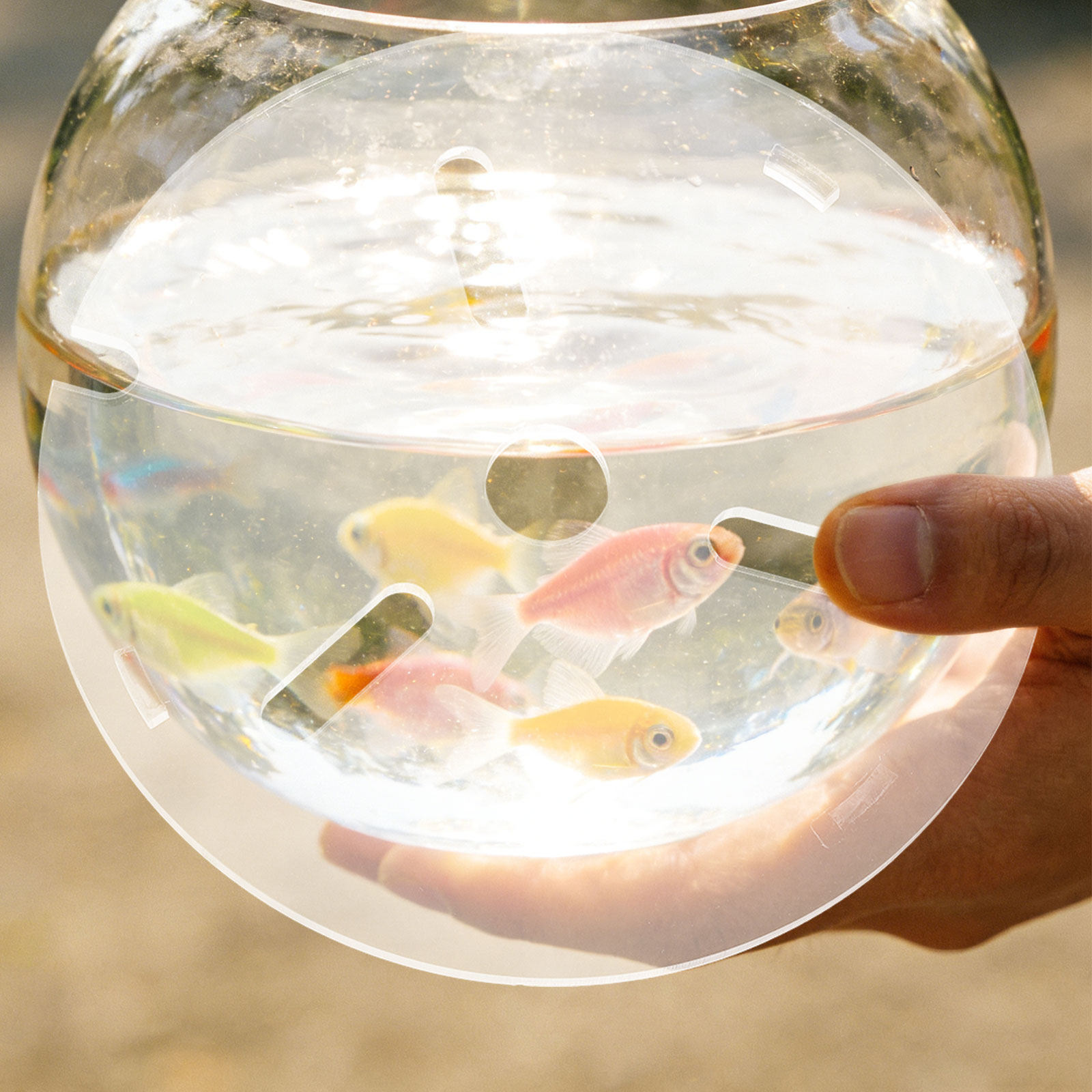 6 Inch Clear Acrylic Fish Tank - Aquarium Fish Jumping ulasan dan harga