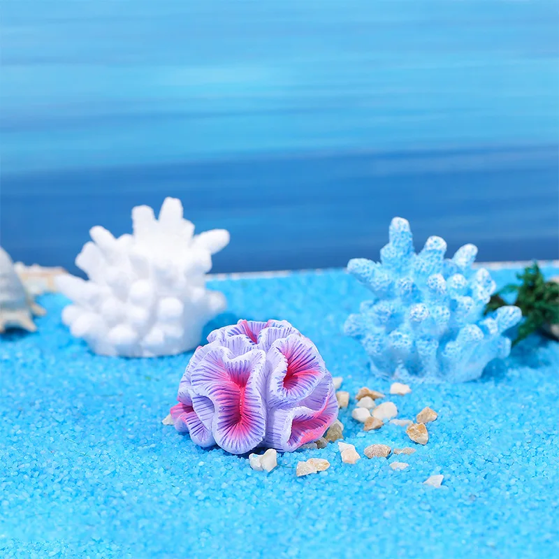 Colorful Resin Aquarium Mini A - Aquarium Mini Fish ulasan dan harga