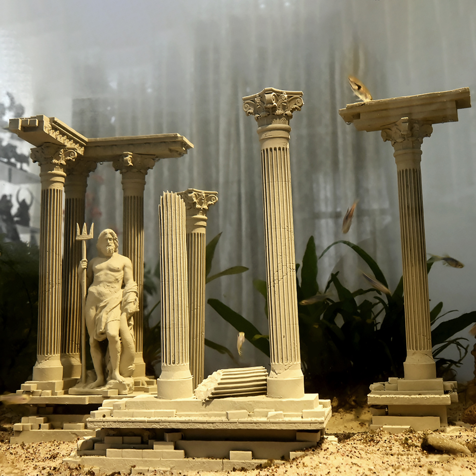 Roman Column Decoration Resin  - Aquarium Fish Tank Price ulasan dan harga