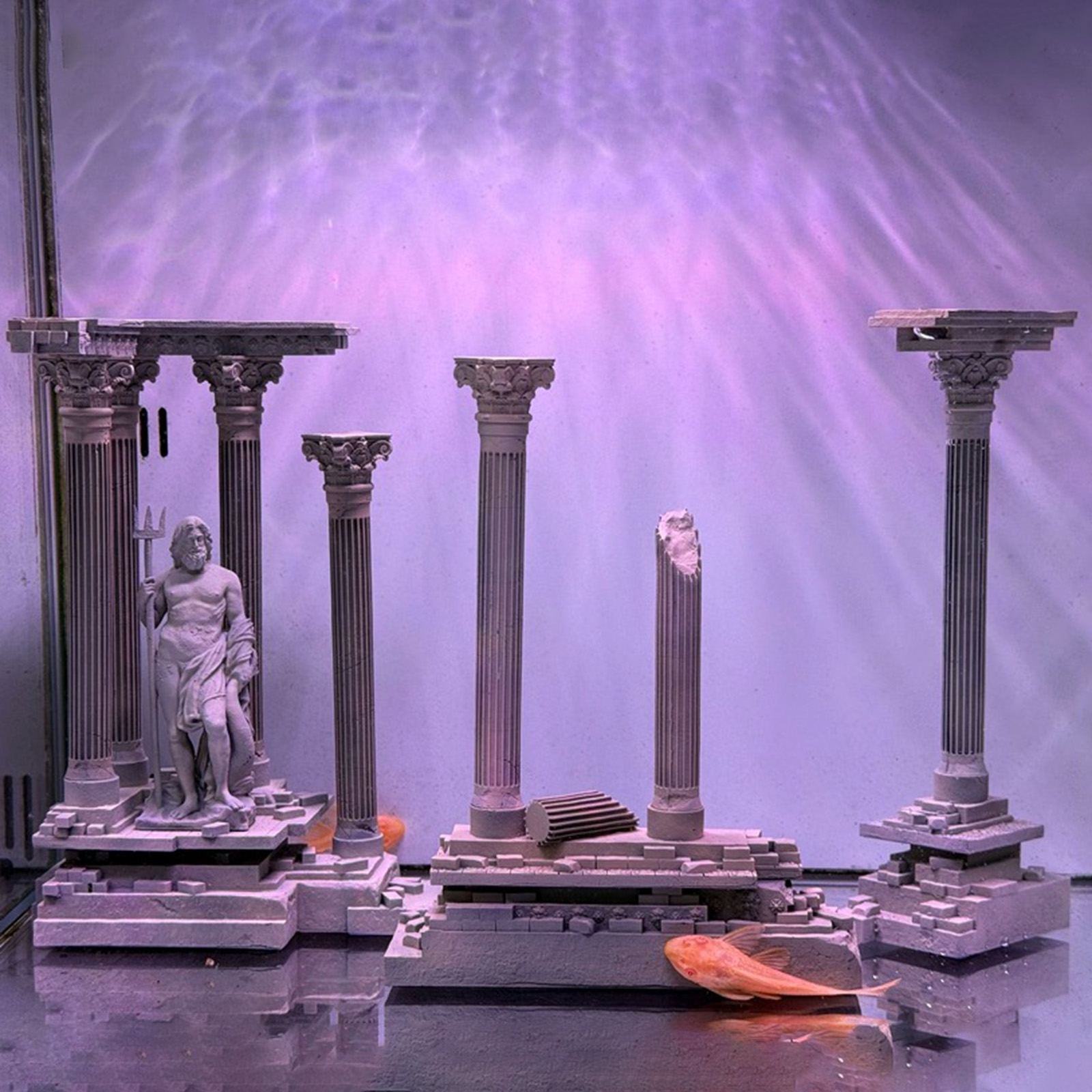 Roman Column Decoration Resin  - Aquarium Fish Tank Price ulasan dan harga