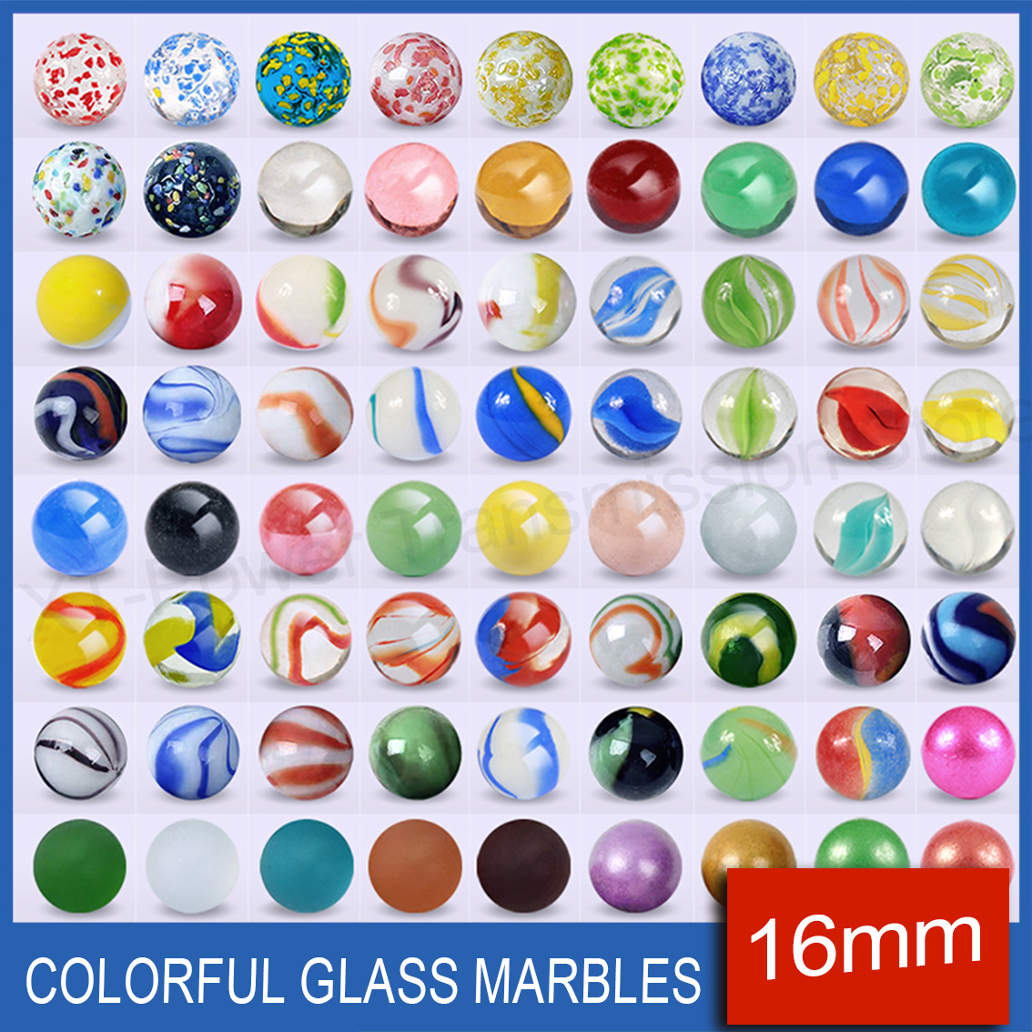 5-90PCS 16mm Colorful Glass Ma - Aquarium Fish Ball ulasan dan harga
