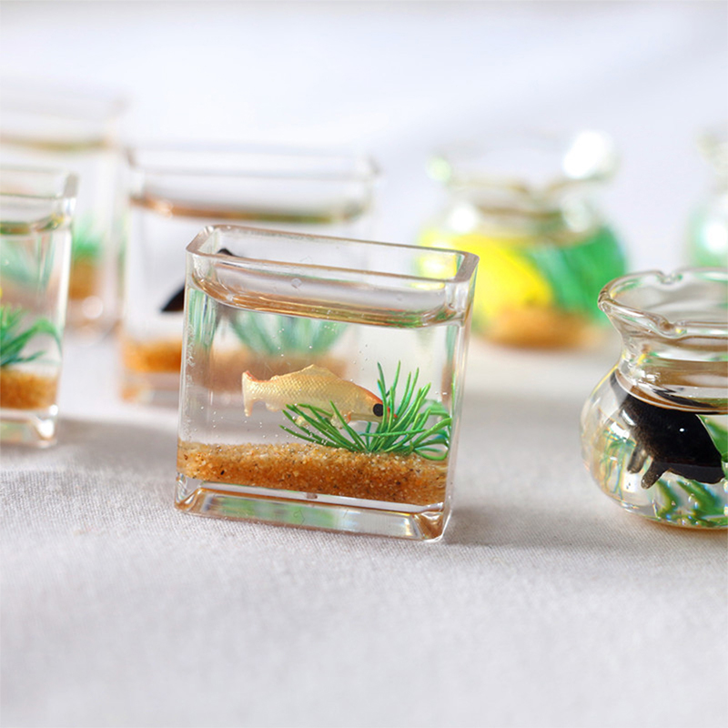 1Pc Mini Fish Tank Random Colo - Fish Aquarium Home ulasan dan harga