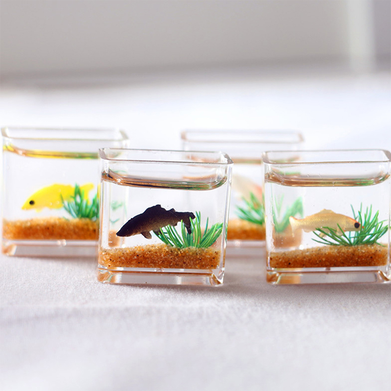 1Pc Mini Fish Tank Random Colo - Fish Aquarium Home ulasan dan harga