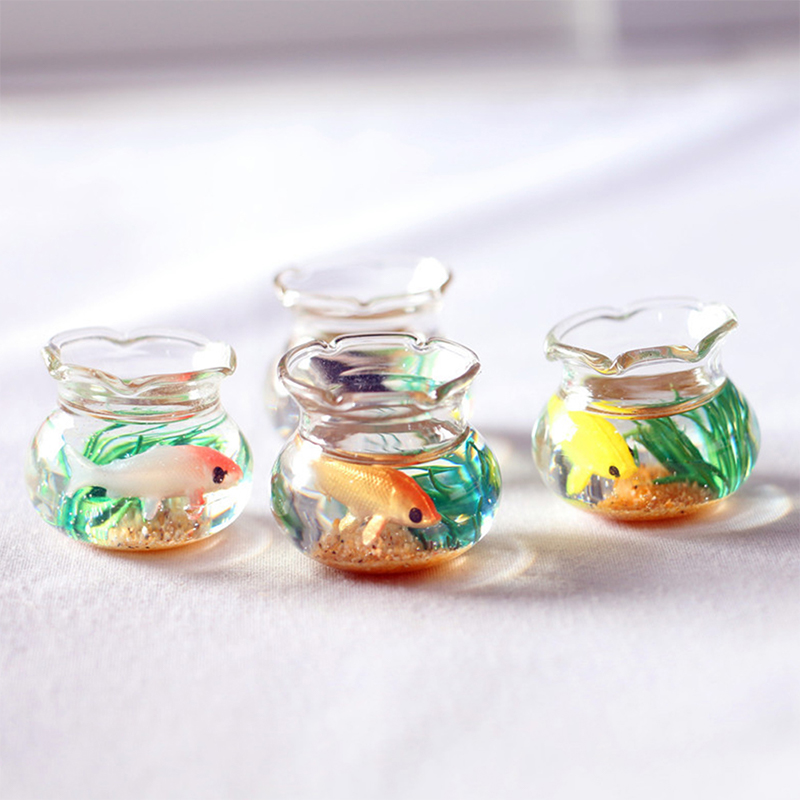 1Pc Mini Fish Tank Random Colo - Fish Aquarium Home ulasan dan harga
