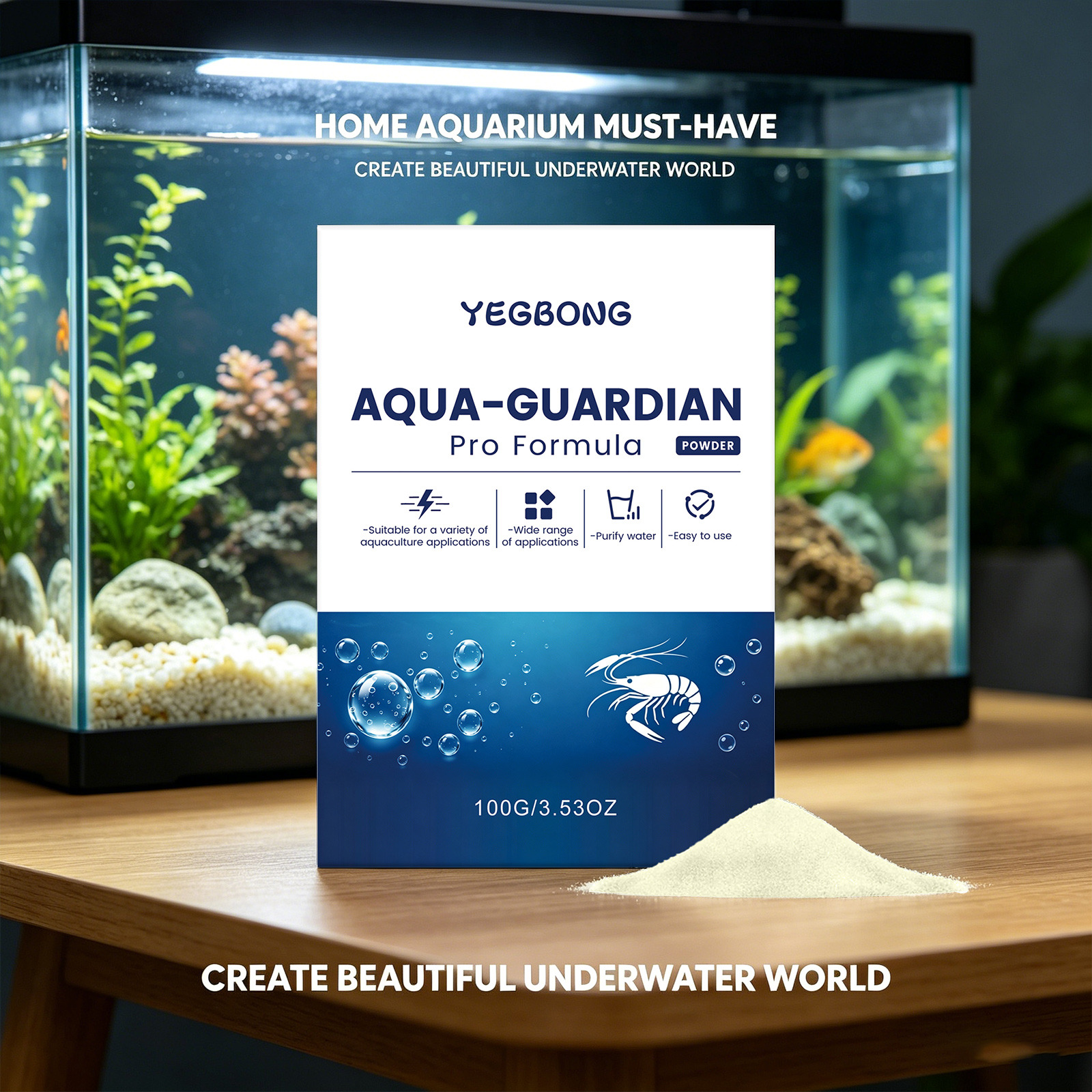Aquarium Water Purifier Powder - Aquarium Fish Quality ulasan dan harga