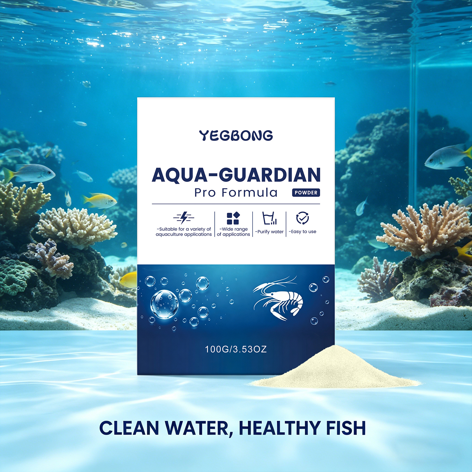 Aquarium Water Purifier Powder - Aquarium Fish Quality ulasan dan harga