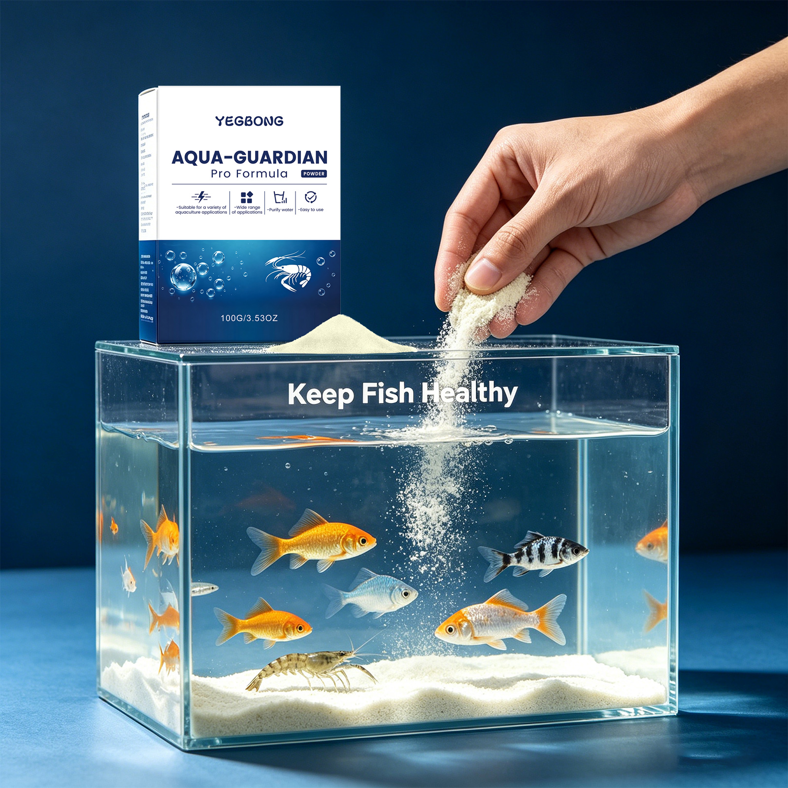 Aquarium Water Purifier Powder - Aquarium Fish Quality ulasan dan harga