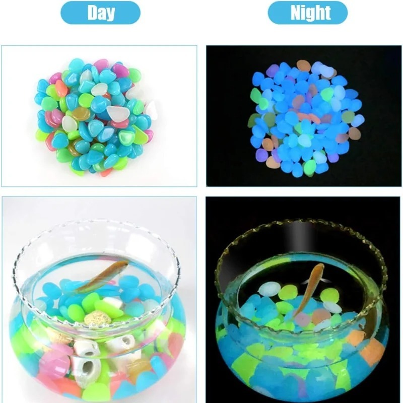Glow in the Dark Pebbles Stone - Aquarium Fish That Glow In The Dark ulasan dan harga