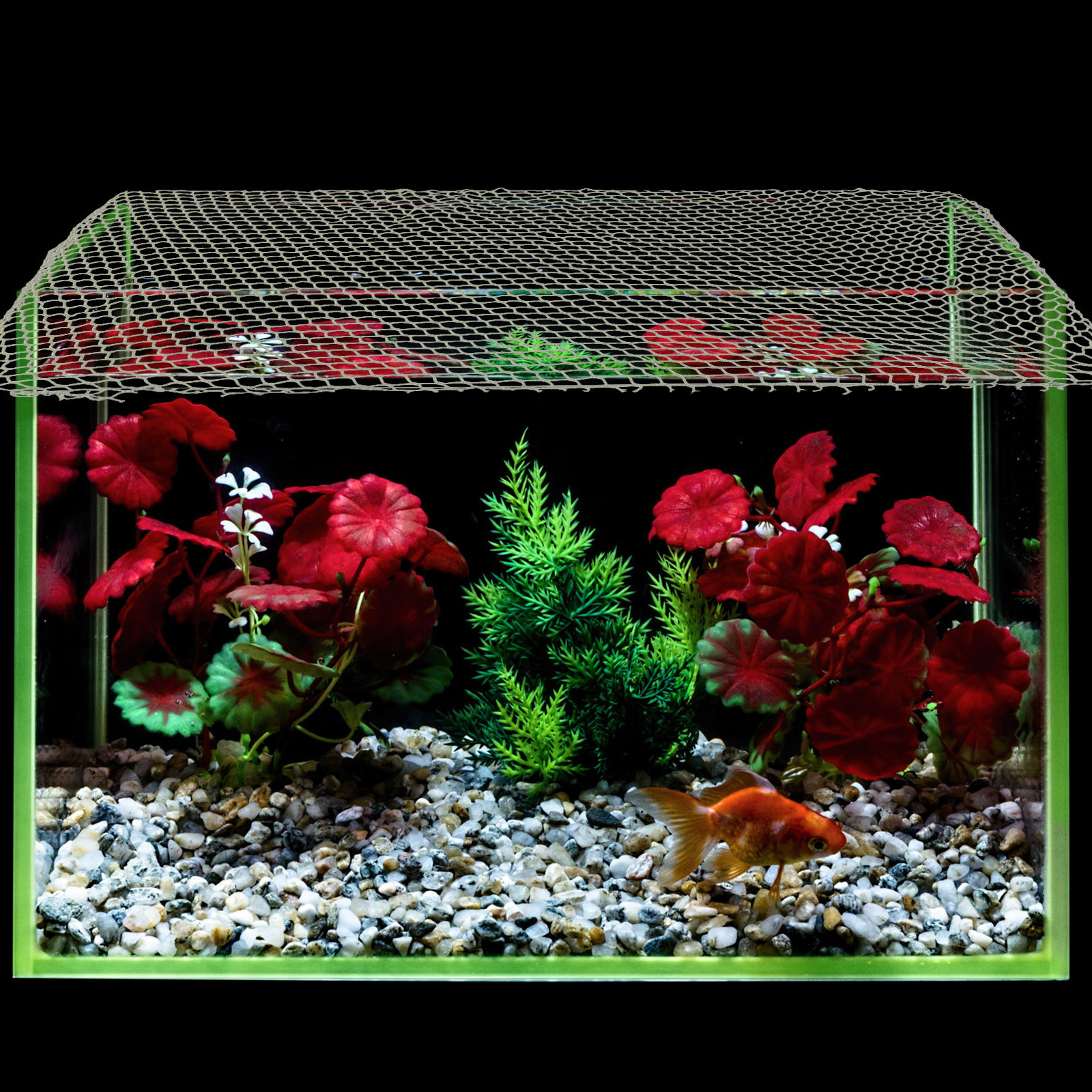 Aquarium Anti-Jumping Mesh Cov - Aquarium Fish Jumping ulasan dan harga