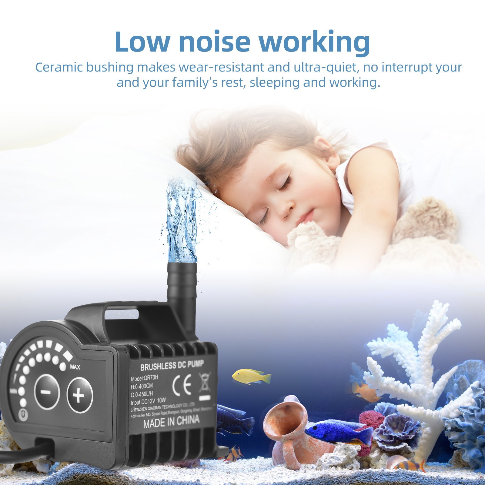 Submersible 12V Water Pump 8 L - Aquarium Mini Fish ulasan dan harga