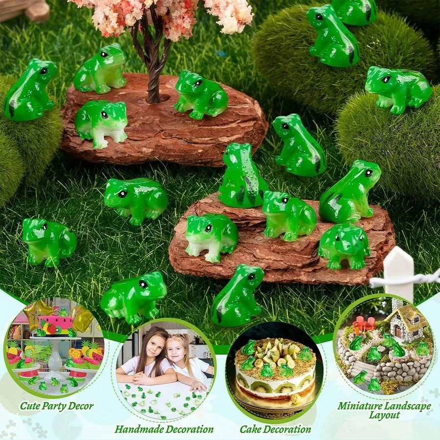 10PCS Mini Resin Frog Figurine - Aquarium Mini Fish ulasan dan harga
