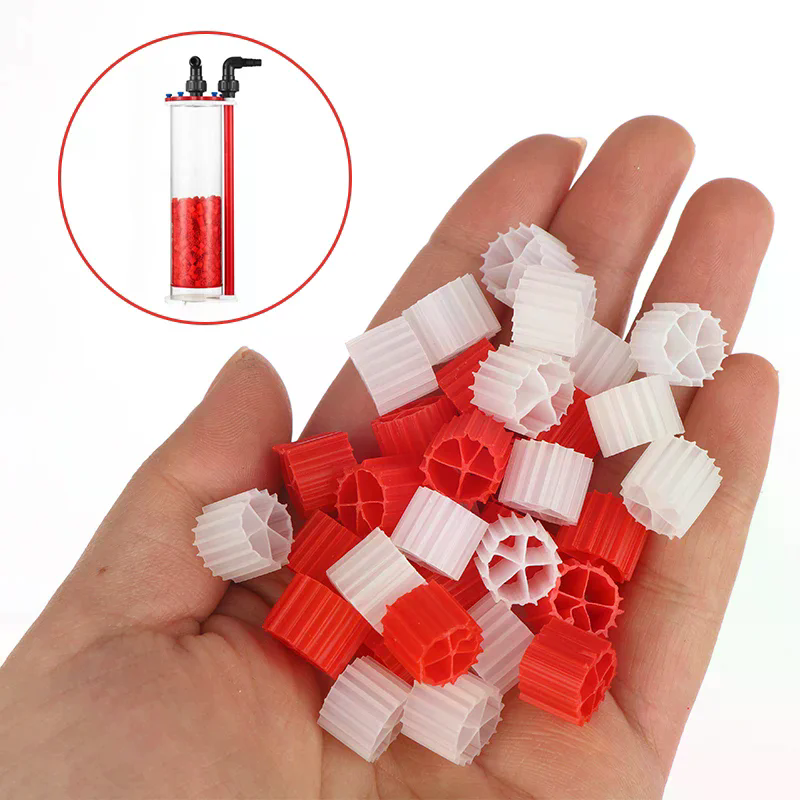 Wihte Red K1 Filter Media Biol - Aquarium Fish Ball ulasan dan harga