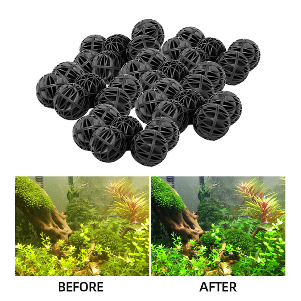 100pcs 18mm Biological Bio Bal - Aquarium Fish Ball ulasan dan harga