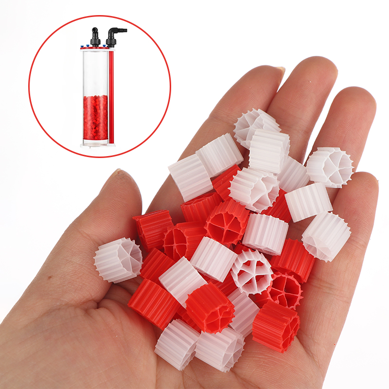 Wihte Red K1 Filter Media Biol - Aquarium Fish Ball ulasan dan harga