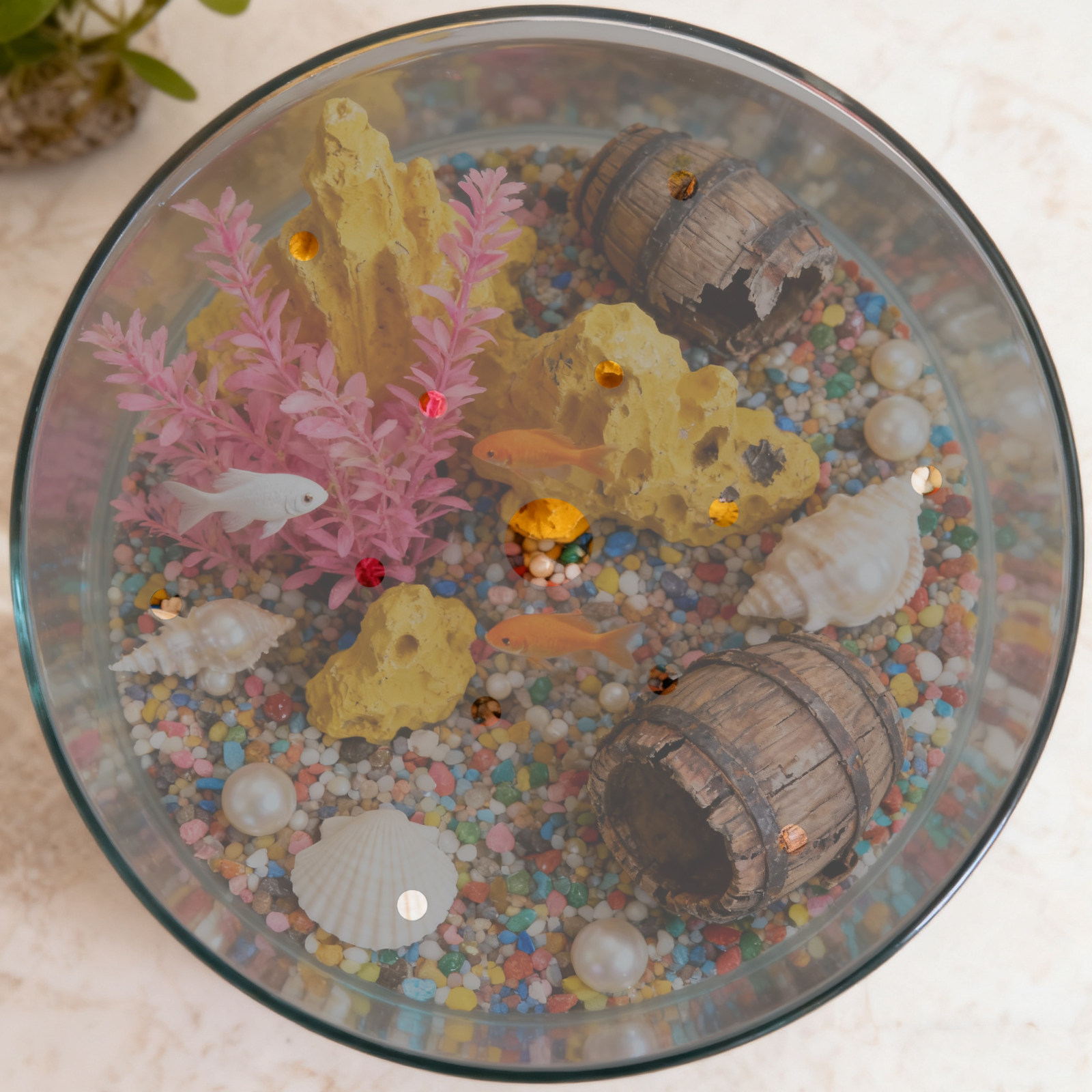 Round Aquarium Anti-Jumping Li - Aquarium Fish Jumping ulasan dan harga
