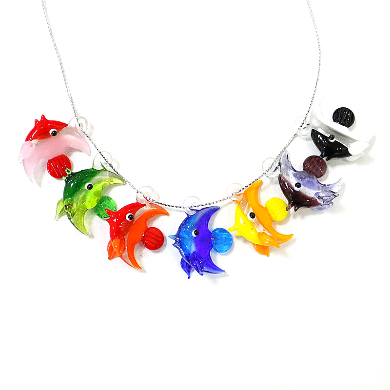2pcs Mini Fish Glass Pendant C - Aquarium Mini Fish ulasan dan harga