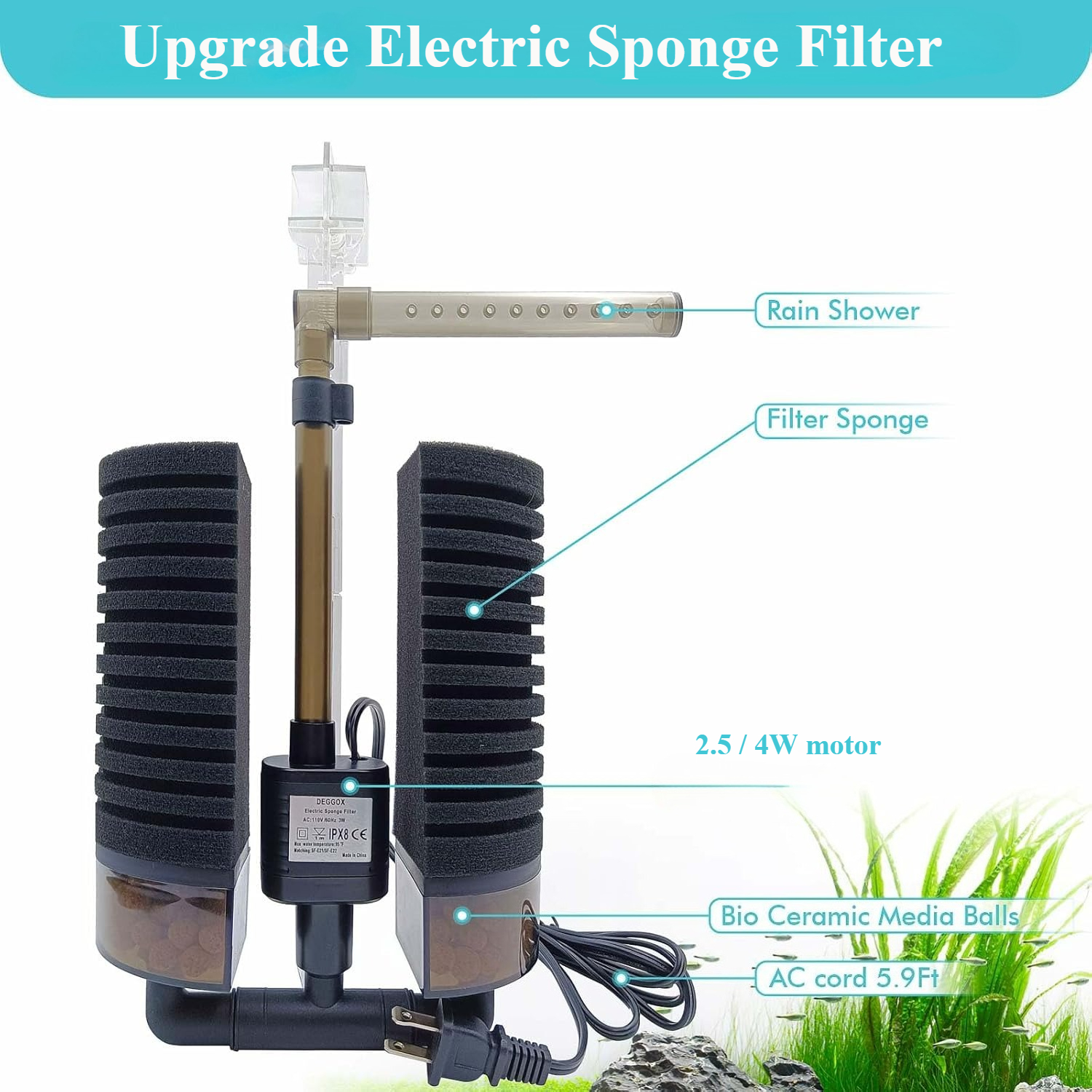 3-IN-1 Clip on Electric Power  - Aquarium Fish Ball ulasan dan harga