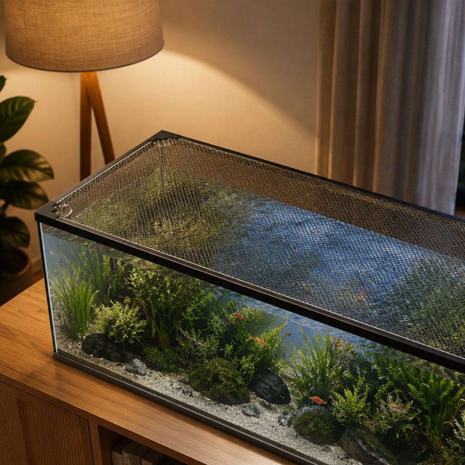 Fish Aquarium Net Cover Quick  - Aquarium Fish Jumping ulasan dan harga