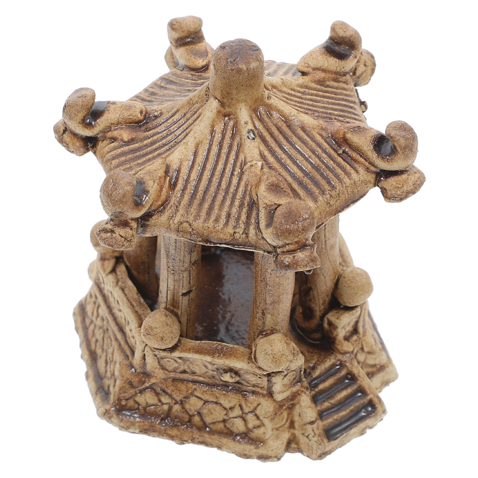 Miniature Ceramic Pagoda Hexag - Aquarium Fish Tank ulasan dan harga
