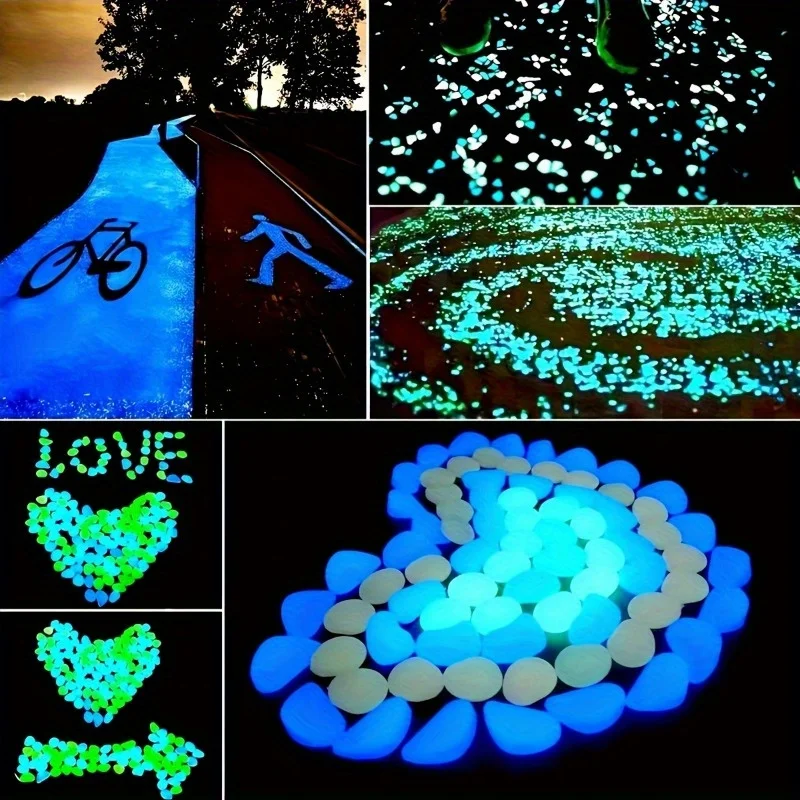 500Pcs Glow in The Dark Garden - Aquarium Fish Land ulasan dan harga