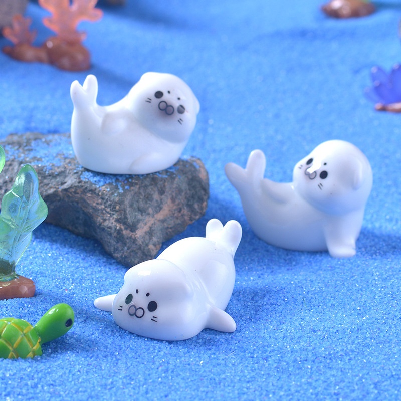 Mini Sea Lion Figurines for Mi - Aquarium Mini Fish ulasan dan harga