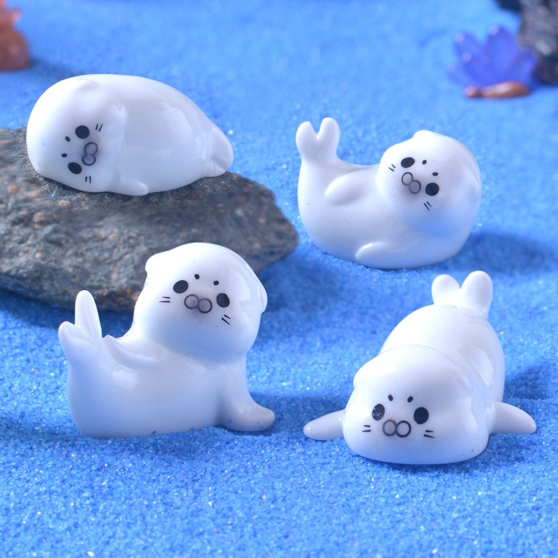 Mini Sea Lion Figurines for Mi - Aquarium Mini Fish ulasan dan harga