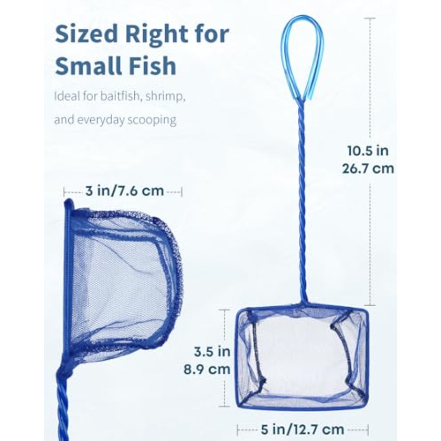 5''/'' Fish Net for Fish Tank, - Aquarium Fish Net Small ulasan dan harga